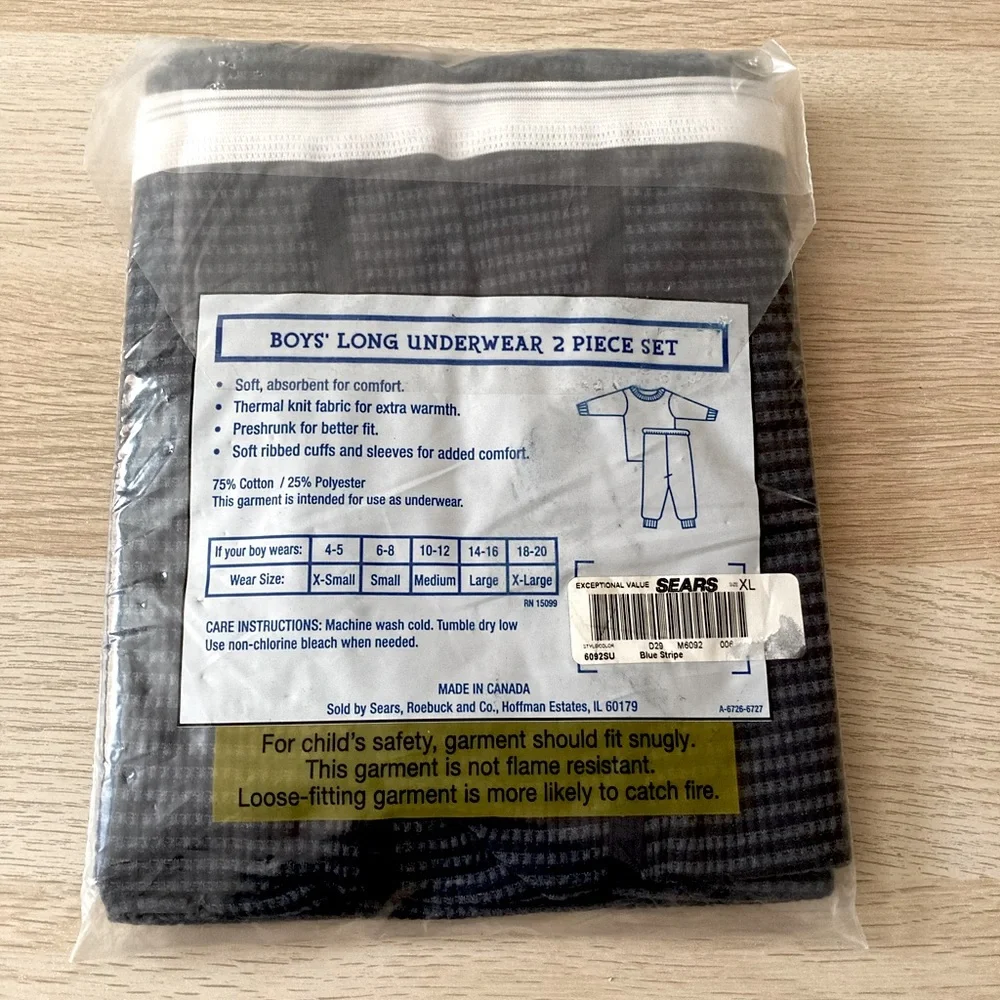 Boys’ thermal underwear set